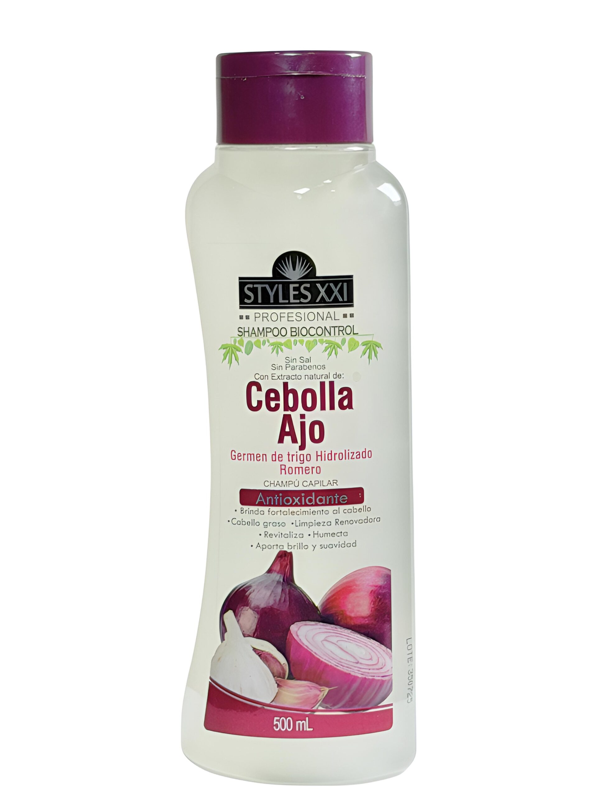 Shampoo de Cebolla y Ajo