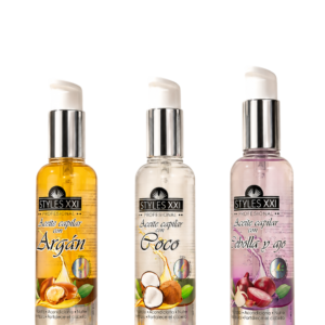 Aceites capilares Argán - Coco - Cebolla 60ml